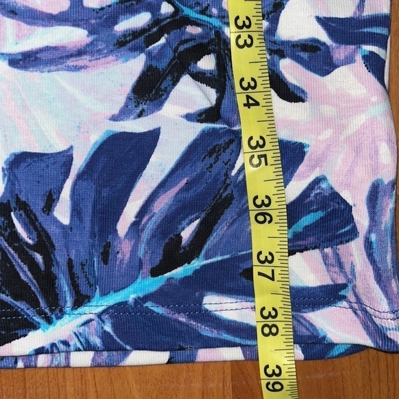 Rafaella women’s palm print purple and blue dress size medium - Picture 7 of 7